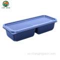 Desechable Take Out Black 3 Compartiments Food Container